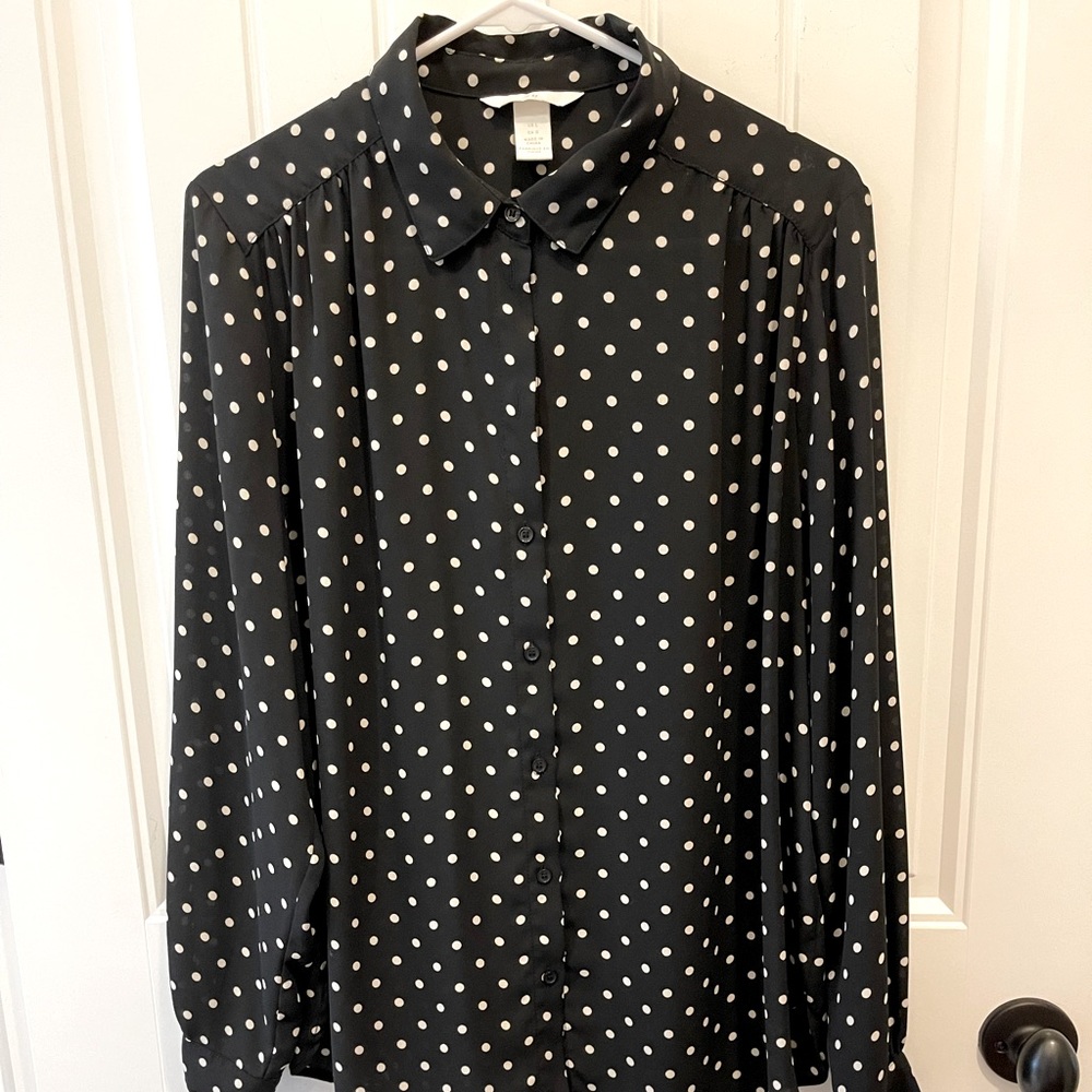 H&M poly blouse. EUC